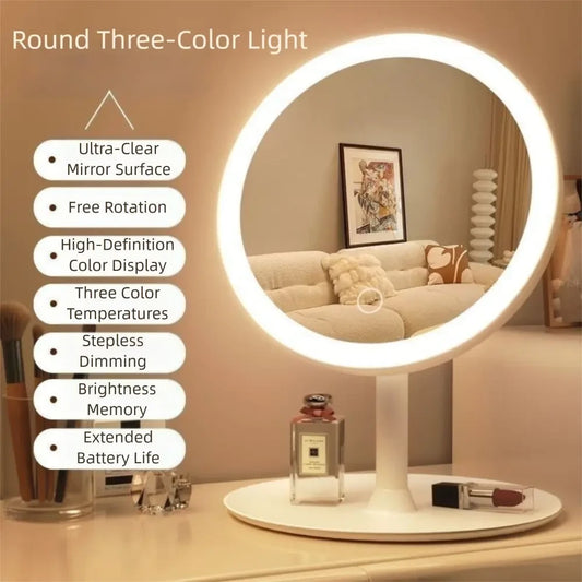USB Rechargeable LED Makeup Mirror