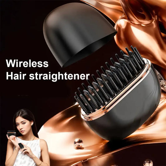 Portable Wireless Hair Straightening Comb